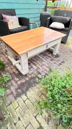 Gratis houten salontafel buiten, Tuin en Terras, Tuintafels, Gebruikt, Rechthoekig, Hout, Ophalen