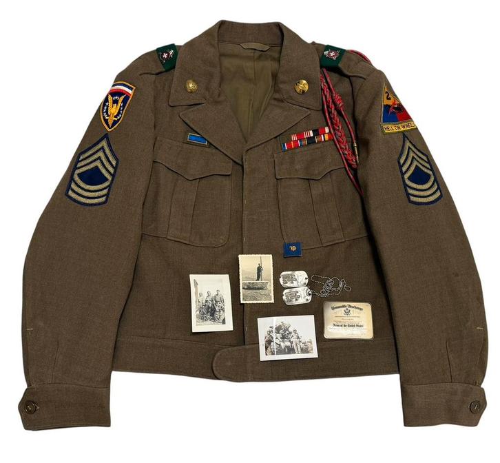 Amerikaans WOII/Naoorlogs 2nd Armored Division Ike-jasje, Verzamelen, Militaria | Tweede Wereldoorlog, Kleding of Schoenen, Amerika
