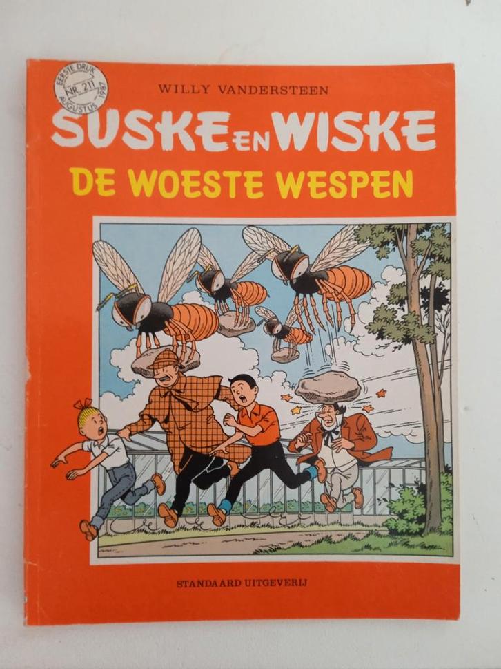 Suske en Wiske - nr. 211 De Woeste Wespen - eerste druk, Boeken, Stripboeken, Gelezen, Eén stripboek, Ophalen of Verzenden
