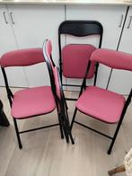Klapstoelen, Huis en Inrichting, Ophalen, Gebruikt, Rood, Vier