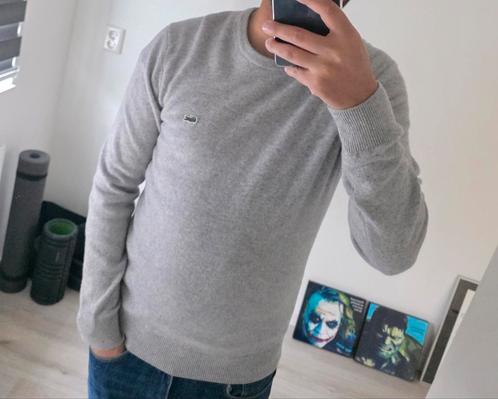 Lacoste trui, maat S, 100% wol, Kleding | Heren, Truien en Vesten, Gedragen, Maat 46 (S) of kleiner, Grijs, Ophalen of Verzenden
