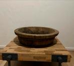 Grote Ronde Houten Schaal - Decoratief, Huis en Inrichting, Woonaccessoires | Schalen en Manden, Ophalen, Schaal, Rond, Zo goed als nieuw