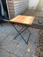 Houten klaptafel - handig en compact!, Ophalen, Gebruikt, 50 tot 100 cm, Vierkant