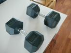 Dumbells hexagon 2x22,5kg (crossfit standaard), Ophalen, Zo goed als nieuw, Benen, Dumbbell