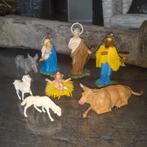 Oude kerststal figuren Nardi Italie kerstgroep, Ophalen of Verzenden, Gebruikt