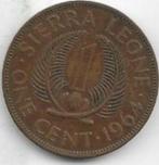 1  cent  1964  Sierra Leone. km. 16, Ophalen of Verzenden, Overige landen, Losse munt