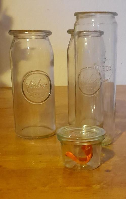 Verzameling decoratieve Weckglazen, Huis en Inrichting, Keuken | Potten en Pannen, Gebruikt, Overige typen, Glas, Ophalen of Verzenden