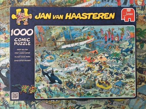 Jan van Haasteren - Pret onder water, 1000 stukjes, Hobby en Vrije tijd, Denksport en Puzzels, Legpuzzel, 500 t/m 1500 stukjes