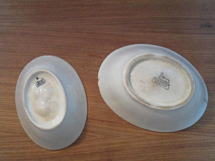 Nr.80: Antieke Puddingvormen 2 stuks van Petrus Regout, Antiek en Kunst, Antiek | Servies los, Ophalen of Verzenden