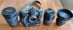 Nikon D610 Spiegelreflexcamera met 3 lenzen en battery pack, Gebruikt, Spiegelreflex, Ophalen of Verzenden, Nikon