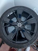Golf 8 Velgen met Banden - Zwart, Auto-onderdelen, Banden en Velgen, Ophalen, 18 inch, Gebruikt, Banden en Velgen