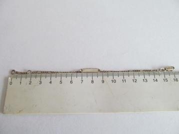Klein zilver 925 kinderplaat armbandje. beschikbaar voor biedingen