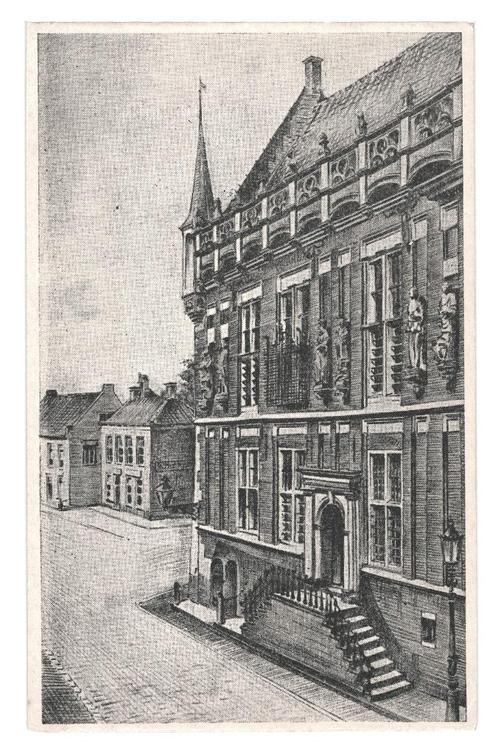900310	Kampen	Oude Stadhuis	. Nette oude kaart Onbeschreven, Verzamelen, Ansichtkaarten | Nederland, Ongelopen, Overijssel, Ophalen of Verzenden