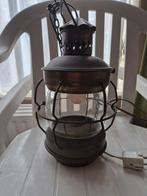 Koperen lamp 30 cm hoog, Ophalen of Verzenden, Zo goed als nieuw, Minder dan 50 cm