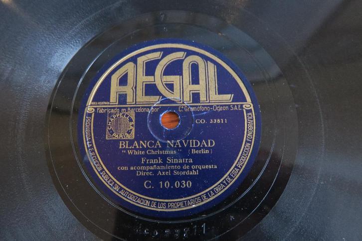 Frank Sinatra Blanca Navidad 78 toeren jukebox 78rpm kerst, Cd's en Dvd's, Vinyl Singles, Gebruikt, Overige typen, Overige genres