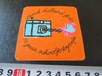 sticker strip camera dansk holland foto 10 jaar schoolfotogr, Ophalen, Zo goed als nieuw, Bedrijf of Vereniging