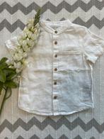 NIEUW, wit linnen/katoenen overhemdje, maatje 86, Kinderen en Baby's, Babykleding | Maat 86, Nieuw, Ophalen of Verzenden, Overhemdje of Bloesje