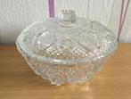 Glazen bonbonsschaaltje met deksel, Ophalen of Verzenden, Overige stijlen, Glas, Schaal of Schalen