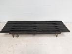 Mid century slat bench Dutch design, Gebruikt, Zwart, Ophalen of Verzenden, Eén