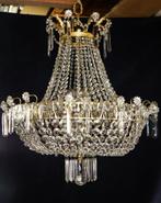 TOP antieke GROTE Franse zak luchter bol ballon kristal lamp, Antiek en Kunst, Antiek | Lampen, Ophalen