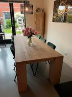 Steigerhouten eettafel / werktafel 240x 98,5 cm, Ophalen, Gebruikt, 200 cm of meer, 50 tot 100 cm