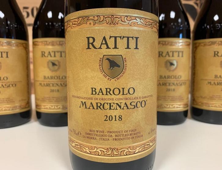 2018 Ratti Marcenasco - Barolo, Verzamelen, Wijnen, Zo goed als nieuw, Rode wijn, Italië, Vol, Ophalen of Verzenden