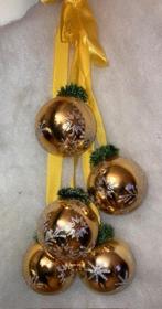 Vintage kerst tros wanddecoratie; tros kerstbal, Ophalen of Verzenden, Gebruikt