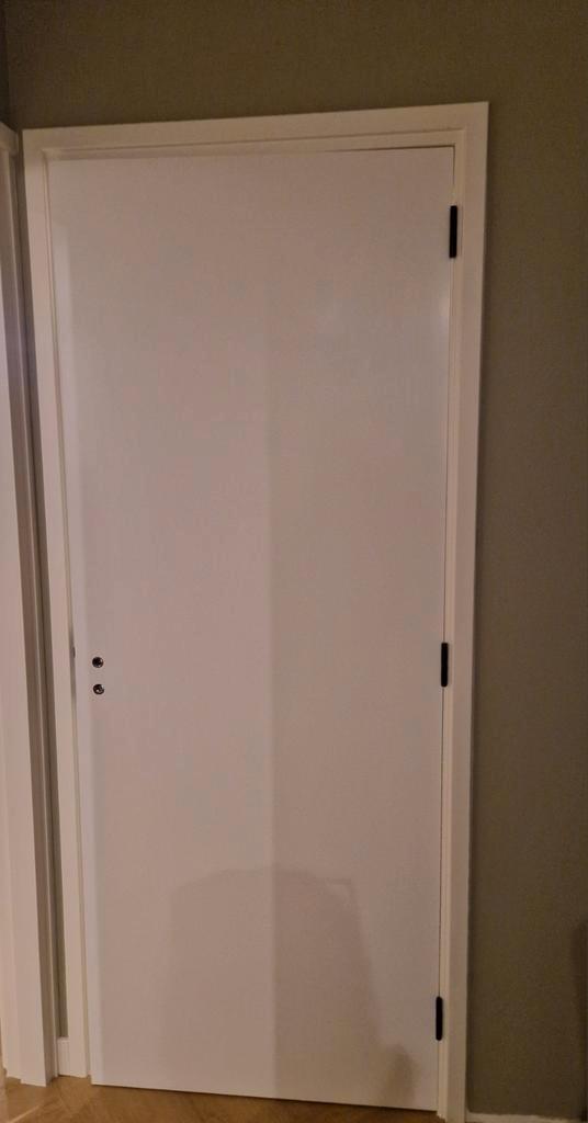 Arne & Bodil witte binnendeur, Doe-het-zelf en Verbouw, Deuren en Horren, Nieuw, Binnendeur, 200 tot 215 cm, 80 tot 100 cm, Hout