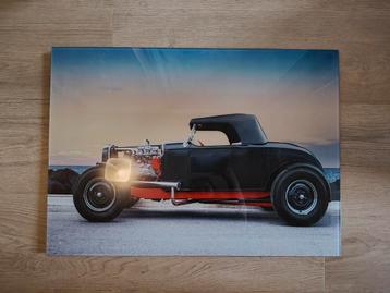 Glazen schilderij, auto beschikbaar voor biedingen