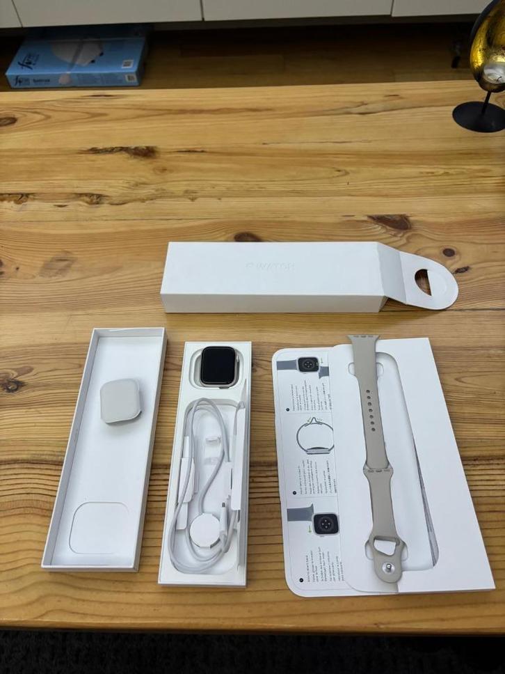 Apple Watch, Sieraden, Tassen en Uiterlijk, Smartwatches, Zo goed als nieuw, iOS, Zwart, Ophalen of Verzenden