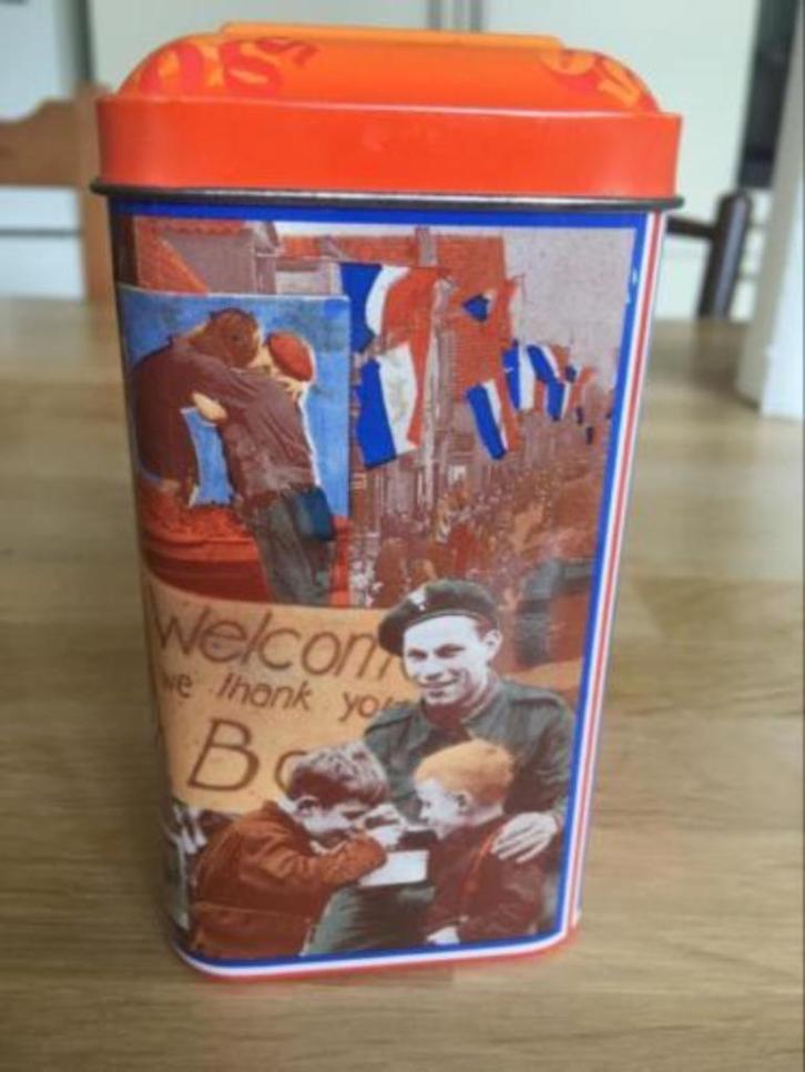 De Ruijter Oranje hagel blik uit 1995 - 50 jaar bevrijding, Verzamelen, Blikken, Overige, Ophalen of Verzenden