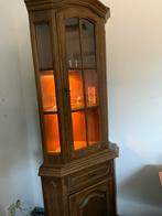 Mooie Hoek Vitrinekast, Huis en Inrichting, Kasten | Vitrinekasten, Ophalen, Minder dan 50 cm, Gebruikt, 150 tot 200 cm