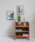 Houten Boekenkastje 3 Planken Vintage retro Nachtkastje, Ophalen, 25 tot 50 cm, 50 tot 100 cm, Minder dan 100 cm