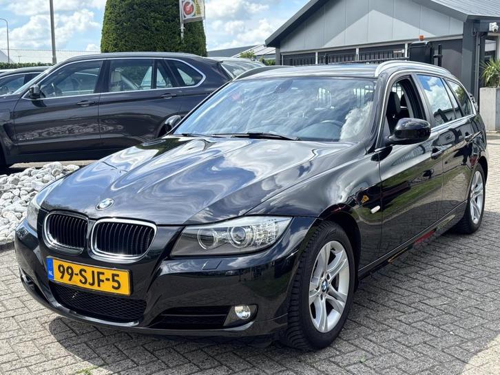 BMW 3 Serie Touring 318i Luxury Line 2011 Zwart Leer Xenon, Auto's, BMW, Bedrijf, Te koop, 3-Serie, ABS, Airbags, Airconditioning