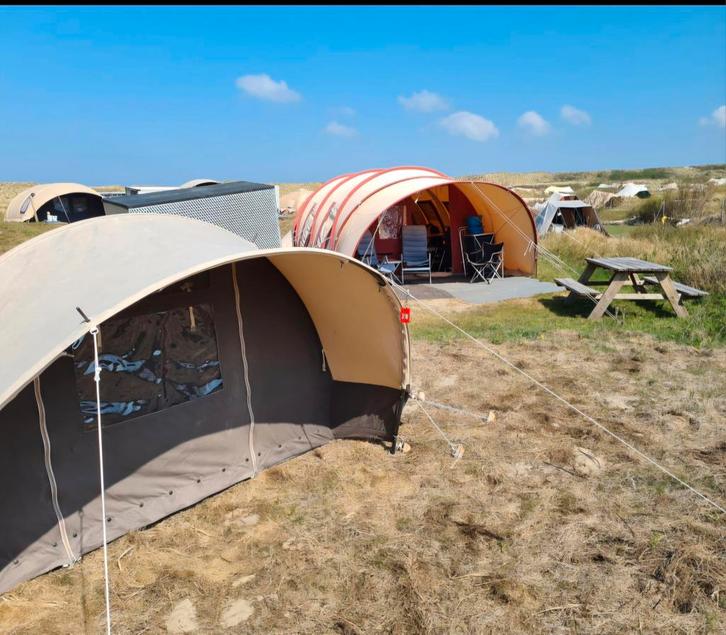 Vlieland tent te huur Stortemelk Pinksteren nog beschikbaar, Caravans en Kamperen, Tenten, tot en met 6, Zo goed als nieuw, Ophalen of Verzenden