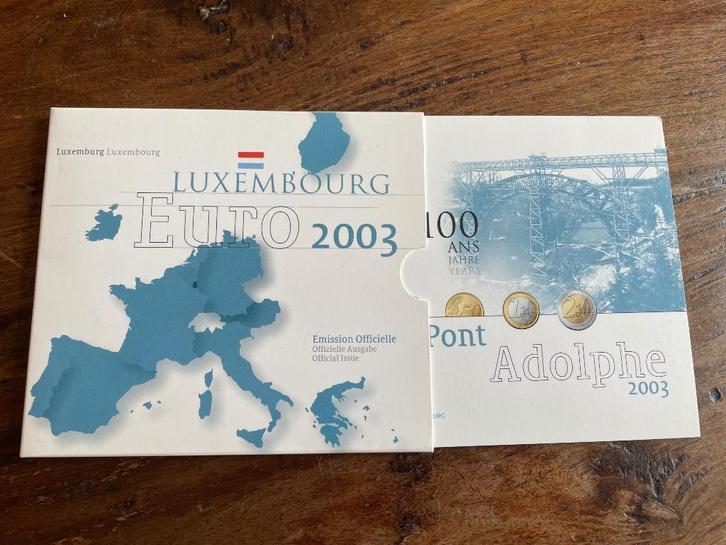 Muntset, Luxembourg 2003, Pont Adolphe, Postzegels en Munten, Munten en Bankbiljetten | Verzamelingen, Munten, Buitenland, Ophalen of Verzenden