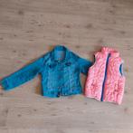 Spijkerjasje en bodywarmer maat 110-116, Kinderen en Baby's, Kinderkleding | Maat 110, Ophalen of Verzenden, Gebruikt, Meisje