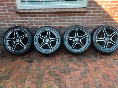 OEM Mercedes AMG 18inch, TMPS, 4x nieuwe all season banden, Auto-onderdelen, Banden en Velgen, Velg(en), Zomerbanden, 18 inch