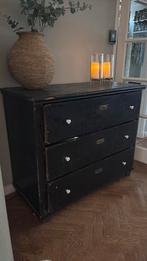 Prachtige karaktervolle ladekast Old Basics, Zo goed als nieuw, 3 of 4 laden, Minder dan 100 cm, 25 tot 50 cm