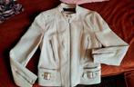 DIESEL lamsleren bikerjacket crèmekleurig, Maat 38/40 (M), Verzenden, Wit, Diesel