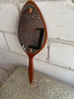 Vintage Handspiegel Ovaal Hout, Minder dan 50 cm, Gebruikt, Ophalen of Verzenden, Minder dan 100 cm