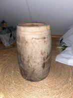 Houten kruik/ vaas, Huis en Inrichting, Woonaccessoires | Vazen, Ophalen, Overige materialen, Overige kleuren, Zo goed als nieuw
