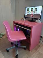 Ikea kinder bureau en bureaustoel in roze, Kinderen en Baby's, Kinderkamer | Tafels en Stoelen, Ophalen, Gebruikt, Tafel(s) en Stoel(en)
