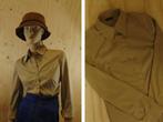 Vintage beige effen blouse maat 34 | 387, Beige, Maat 34 (XS) of kleiner, Vintage, Zo goed als nieuw