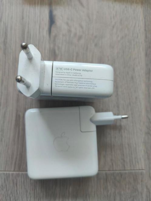 Apple usb c power adapter 87w, Computers en Software, Laptop-opladers, Gebruikt, Ophalen of Verzenden