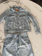 Denim rok met jas, Ophalen, Zo goed als nieuw, Blauw