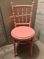 Vintage houten stoel roze!, Antiek en Kunst, Ophalen