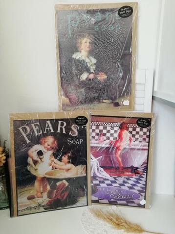 Metal wall design platen 3 stuks  beschikbaar voor biedingen