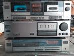 JVC retro stereoset,amplifier,dubbel cassettedeck,cd speler, Gebruikt, JVC, Ophalen of Verzenden, 60 tot 120 watt