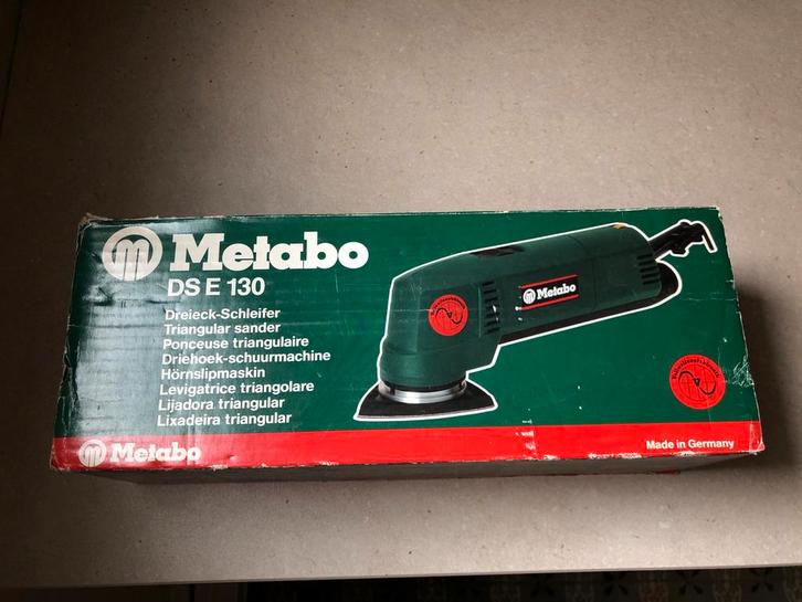 Metabo driehoek schuurmachine, Doe-het-zelf en Verbouw, Gereedschap | Schuurmachines, Gebruikt, Vlakschuurmachine, Minder dan 600 watt